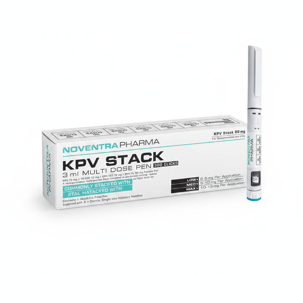 KPV 10 mg + TB-500 10 mg + BPC-157 10 mg + GHK-Cu 50 mg Peptide Pen